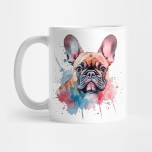 Watercolor painting, French bulldog Mug